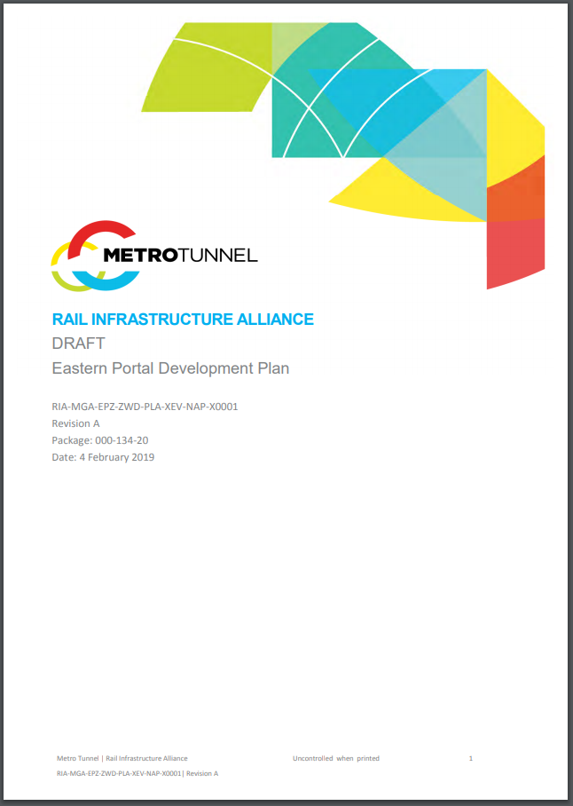 Eastern Portal Development Plan