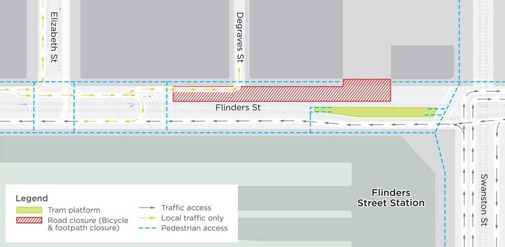 flinders street station map Flinders Street Melbourne Cbd Current And Planned Transport flinders street station map